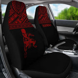 Hawaii Car Seat Covers - Polynesian Warriors Tattoo Horizontal Red - 39 174914 - YourCarButBetter