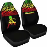 Hawaii Car Seat Covers - Polynesian Warriors Tattoo Horizontal Reggae - 39 174914 - YourCarButBetter