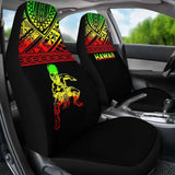 Hawaii Car Seat Covers - Polynesian Warriors Tattoo Horizontal Reggae - 39 174914 - YourCarButBetter
