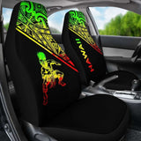 Hawaii Car Seat Covers - Polynesian Warriors Tattoo Reggae Curve - 39 174914 - YourCarButBetter