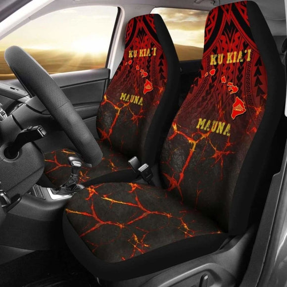 Hawaii Car Seat Covers - Protect Mauna Kea Map 105905 - YourCarButBetter