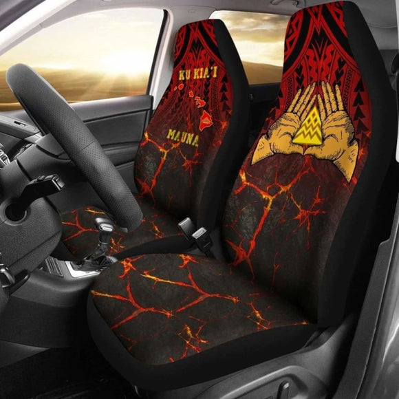 Hawaii Car Seat Covers - Protect Mauna Kea One Map 105905 - YourCarButBetter