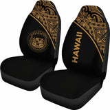 Hawaii Car Seat Covers - Hawaii Seal Polynesian Gold Curve - 105905 - YourCarButBetter