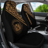 Hawaii Car Seat Covers - Hawaii Seal Polynesian Gold Curve - 105905 - YourCarButBetter