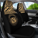 Hawaii Car Seat Covers - Hawaii Seal Polynesian Gold Horizontal - 105905 - YourCarButBetter