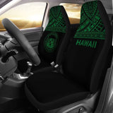 Hawaii Car Seat Covers - Hawaii Seal Polynesian Green Horizontal - 105905 - YourCarButBetter