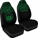 Hawaii Car Seat Covers - Hawaii Seal Polynesian Green Horizontal - 105905 - YourCarButBetter