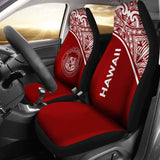Hawaii Car Seat Covers - Hawaii Seal Polynesian Red Curve - 105905 - YourCarButBetter