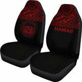 Hawaii Car Seat Covers - Hawaii Seal Polynesian Red Horizontal - 105905 - YourCarButBetter
