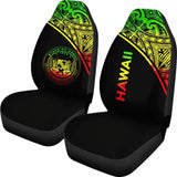 Hawaii Car Seat Covers - Hawaii Seal Polynesian Reggae Curve - 105905 - YourCarButBetter