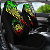 Hawaii Car Seat Covers - Hawaii Seal Polynesian Reggae Curve - 105905 - YourCarButBetter