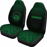 Hawaii Car Seat Covers - Hawaii Seal Polynesian Tattoo Fog Green - 39 174914 - YourCarButBetter
