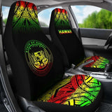 Hawaii Car Seat Covers - Hawaii Seal Polynesian Tattoo Fog Reggae - 39 174914 - YourCarButBetter