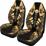 Hawaii Car Seat Covers - Hawaii Seal Polynesian Tattoo Gold - 9 174914 - YourCarButBetter