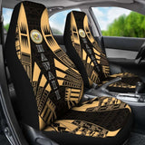 Hawaii Car Seat Covers - Hawaii Seal Polynesian Tattoo Gold - 9 174914 - YourCarButBetter