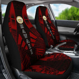 Hawaii Car Seat Covers - Hawaii Seal Polynesian Tattoo Red - 9 174914 - YourCarButBetter