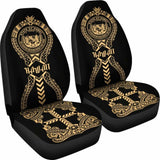 Hawaii Car Seat Covers - Hawaii Seal Polynesian Tribal Gold - 105905 - YourCarButBetter