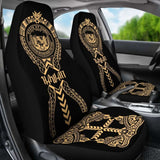 Hawaii Car Seat Covers - Hawaii Seal Polynesian Tribal Gold - 105905 - YourCarButBetter