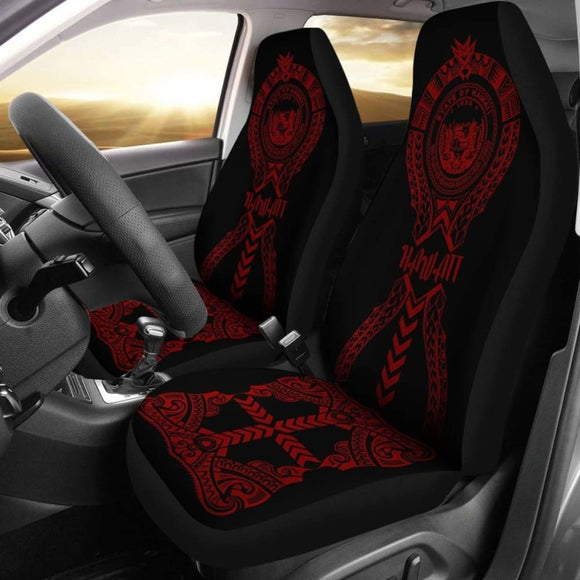 Hawaii Car Seat Covers - Hawaii Seal Polynesian Tribal Red - 105905 - YourCarButBetter