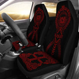 Hawaii Car Seat Covers - Hawaii Seal Polynesian Tribal Red - 105905 - YourCarButBetter