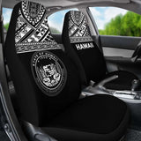 Hawaii Car Seat Covers - Hawaii Seal Polynesian White Horizontal - 105905 - YourCarButBetter