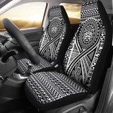 Hawaii Car Seat Covers - Tiki Face Tattoo Black - 9 174914 - YourCarButBetter