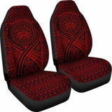 Hawaii Car Seat Covers - Tiki Face Tattoo Red - 105905 - YourCarButBetter