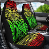 Hawaii Car Seat Covers - Turtle Polynesian Tattoo Reggae - 105905 - YourCarButBetter