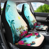 Hawaii Car Seat Covers - View Sea Hawaii With Turtle And Whale - 091114 - YourCarButBetter