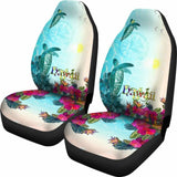 Hawaii Car Seat Covers - View Sea Hawaii With Turtle And Whale - 091114 - YourCarButBetter