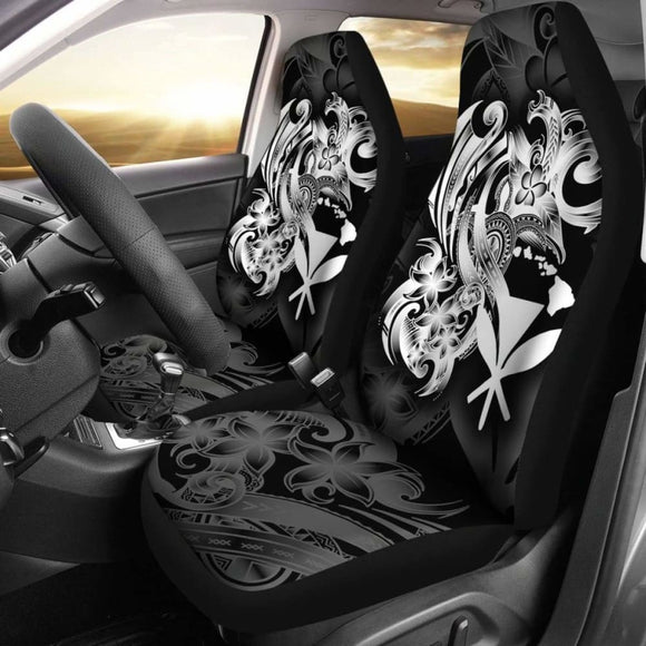Hawaii Car Seat Covers - White Kanaka Maoli Turtle - New 091114 - YourCarButBetter