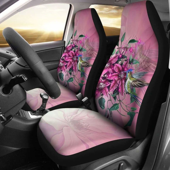 Hawaii Clematis Humming Bird Car Seat Covers 105905 - YourCarButBetter