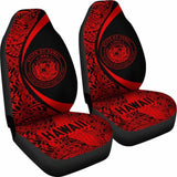 Hawaii Coat Of Arm Polynesian Car Seat Covers - Circle Style 02 Amazing 105905 - YourCarButBetter