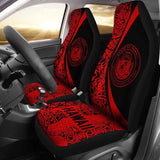 Hawaii Coat Of Arm Polynesian Car Seat Covers - Circle Style 02 Amazing 105905 - YourCarButBetter