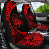 Hawaii Coat Of Arm Polynesian Car Seat Covers - Circle Style 02 Amazing 105905 - YourCarButBetter