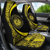 Hawaii Coat Of Arm Polynesian Car Seat Covers - Circle Style 03 Amazing 105905 - YourCarButBetter
