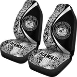 Hawaii Coat Of Arm Polynesian Car Seat Covers - Circle Style Amazing 105905 - YourCarButBetter