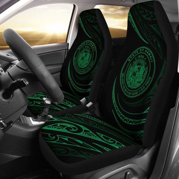 Hawaii Coat Of Arms Car Seat Covers - Green - Frida Style - Amazing 105905 - YourCarButBetter