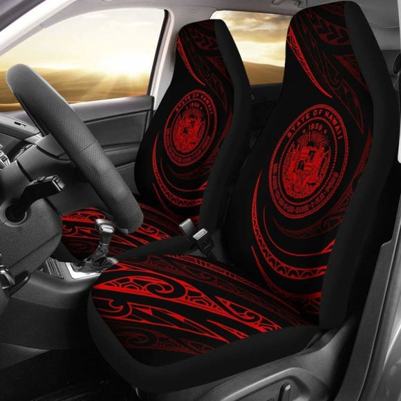 Hawaii Coat Of Arms Car Seat Covers - Red - Frida Style - Amazing 105905 - YourCarButBetter