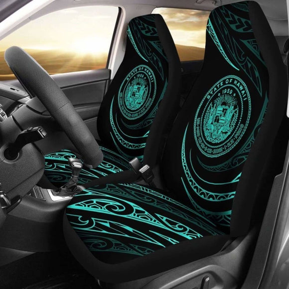 Hawaii Coat Of Arms Car Seat Covers - Turquoise - Frida Style - Amazing 105905 - YourCarButBetter