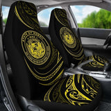 Hawaii Coat Of Arms Car Seat Covers - Yellow - Frida Style - Amazing 105905 - YourCarButBetter