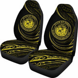 Hawaii Coat Of Arms Car Seat Covers - Yellow - Frida Style - Amazing 105905 - YourCarButBetter