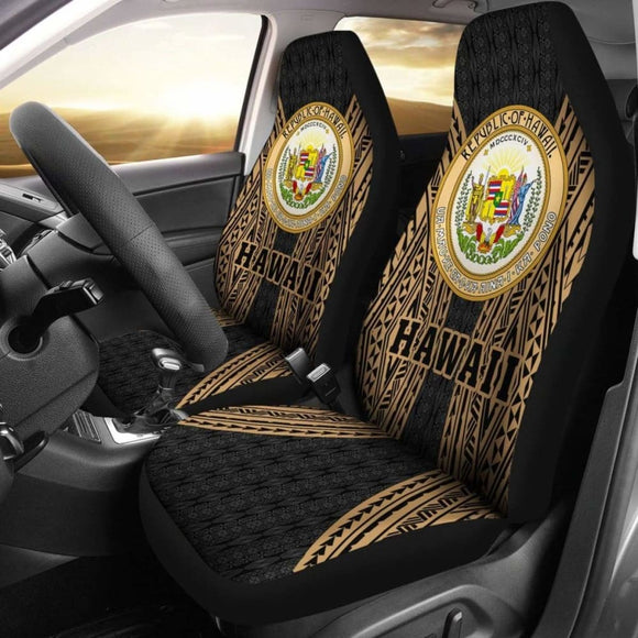 Hawaii Coat Of Arms Polynesian Car Seat Covers Amazing 105905 - YourCarButBetter