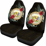 Hawaii Coat Of Arms Tropical Hibiscus Car Seat Covers 7 232125 - YourCarButBetter