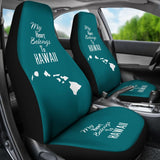 Hawaii Custom Car Accessories My Heart Belongs To Hawaii Car Seat Covers 210201 - YourCarButBetter