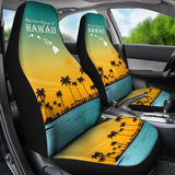 Hawaii Custom Car Decoration My Heart Belongs To Hawaii Car Seat Covers 210201 - YourCarButBetter