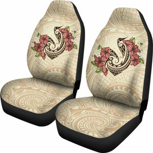 Hawaii Fish Hook Hibiscus Plumeria Polynesian Car Seat Covers - 232125 - YourCarButBetter