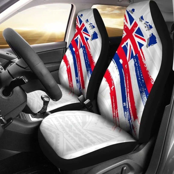 Hawaii Flag Polynesian White Car Seat Covers - Amazing 105905 - YourCarButBetter