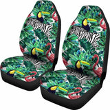 Hawaii Flamingo Zebra Toucan Tropical Car Seat Covers 201010 - YourCarButBetter