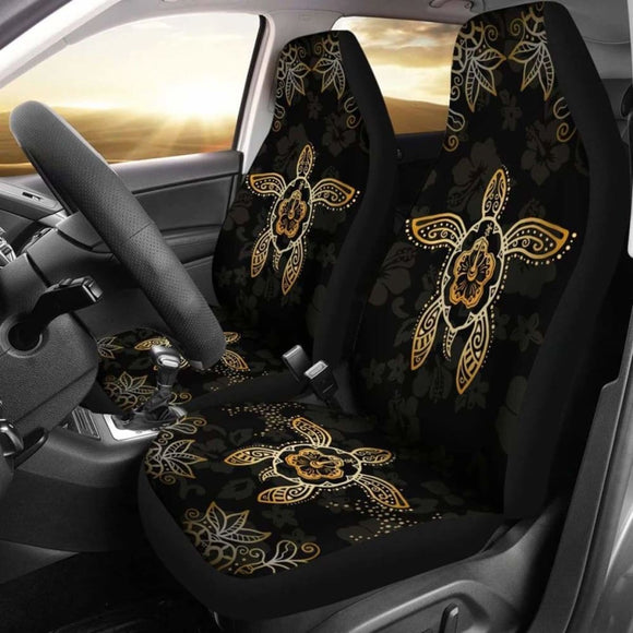 Hawaii Golden Turtle And Hibiscus Car Seat Covers - New 091114 - YourCarButBetter